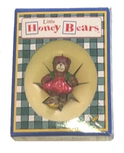 Little Honey Bears Miniature Figurine NIB Ballerina in Green/White Box - Picture 1 of 1