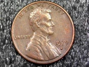 1979-D Lincoln Memorial Cent - Roller Lines - Error #T427 - Picture 1 of 2