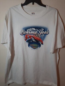 Eskimo Joe’s Stillwater Oklahoma White Car Graphic T-Shirt Men Size XL-New Hanes - Picture 1 of 3