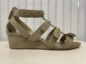Vintage Gucci Light Tan Suede Wedges Size 8/38 - Picture 1 of 10