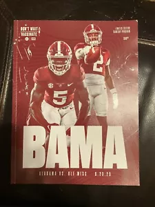 2023 Alabama VS Ole Miss Football Game Day Program 9/23/23 - Picture 1 of 1