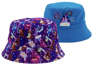 Neu Disney Parks Joey Chou wendbarer Fischerhut lila blau Schloss - Bild 1 von 8