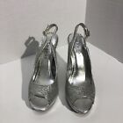 Rampage Silver Heels Size 7 Used Womens Shoes