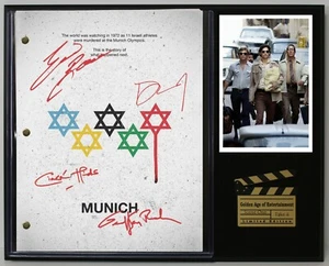 Munich Reproduction Signed Movie Script Wood Plaque Display - Picture 1 of 8