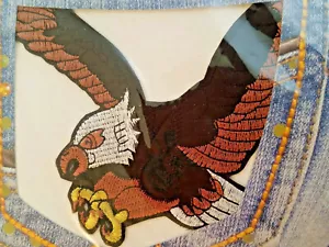Applique American EAGLE 4x4" tessuto cucito fusibile e istruzioni - Foto 1 di 4