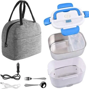 110V Electric Heating Lunch Box Portable for Car Office Food Warmer Container US - Picture 1 of 6