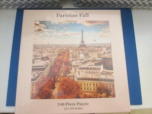 Rompecabezas de otoño parisino 500 piezas nuevo en paquete sellado 20" X 20"  - Imagen 1 de 3