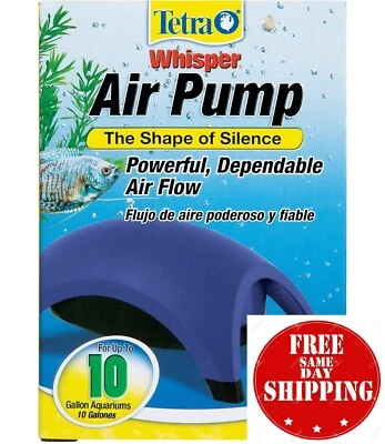 Tetra Whisper Easy to Use Air Pump for Aquariums (Non-UL) up to 10-gallons - image 1 of 4