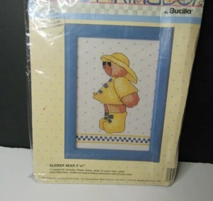 VTG Daisy Kingdom Slicker Bear Raincoat Springtime Showers 1991 - Picture 1 of 4