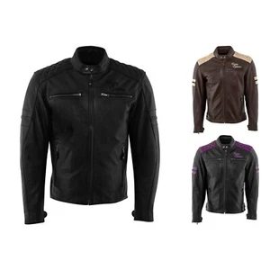 Rusty Stitches Jari Motorcycle Leather Jacket Retro Vintage Used Look Ultra Soft - Picture 1 of 11
