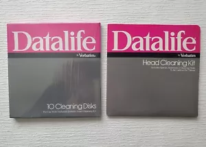 Datalife by Verbatim Unopened Set 10 Cleaning Disks AND Opened Head Cleaning Kit - Imagen 1 de 9