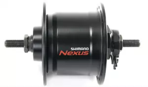 Shimano Nabendynamo DHC3000 – 100 mm, 32 Loch, Schwarz, Vollachse - Bild 1 von 1