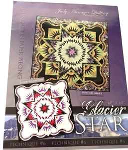 Judy Niemeyer GLACIER STAR Foundation Paper Piecing Pattern 60" x 60" Tech#6 - Picture 1 of 5