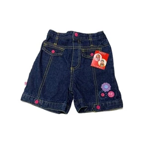 NWT Fisher Price Girls High Waist Flower Embroidered Denim Shorts 2T - Picture 1 of 3