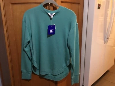 Moletom Feminino Joy Lab Aqua Relaxed - Extra Pequeno - Novo com etiquetas - Imagem 1 de 3