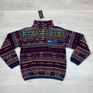 Polo Ralph Lauren Andover II Fleece Fair Isle Pullover Boys Medium (8-10) - Picture 1 of 3