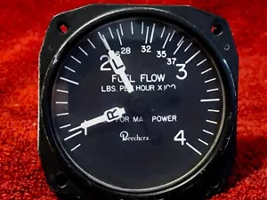 INDICADOR DE FLUJO DE COMBUSTIBLE BEECHCRAFT P/N 13-330012 OBJETIVO P/N 193437 - Imagen 1 de 7
