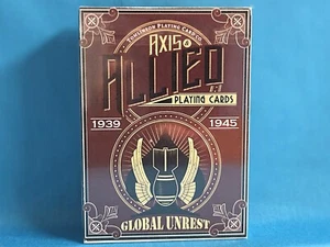 TOMLINSON ALLIED AXIS GLOBAL UNREST PLAYING CARDS (ONE OPENED DECK) - Picture 1 of 6