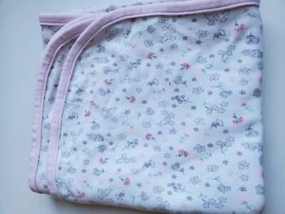 Manta de bebé floral Precious Firsts by Carter's rosa blanco verde gris flores Foto 1 de 3