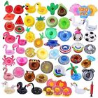 120 Pcs Inflatable Drink Holders Bulk Pool Drink Floats Cup Holder with Pump 