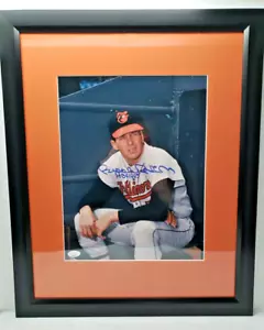 BROOKS ROBINSON Autographed 11x14 COLOR Photo (w HOF 83) Framed/Matted (JSA) - Picture 1 of 3
