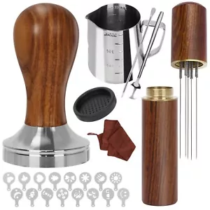 23 Pcs Coffee Tamper Set Espresso Accessories Kit Barista Kit With Espresso Tamp - Picture 1 of 9