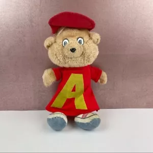 Vintage Alvin Chipmunks CBS Plush Stuffed Animal Bear Red Brown - Picture 1 of 8