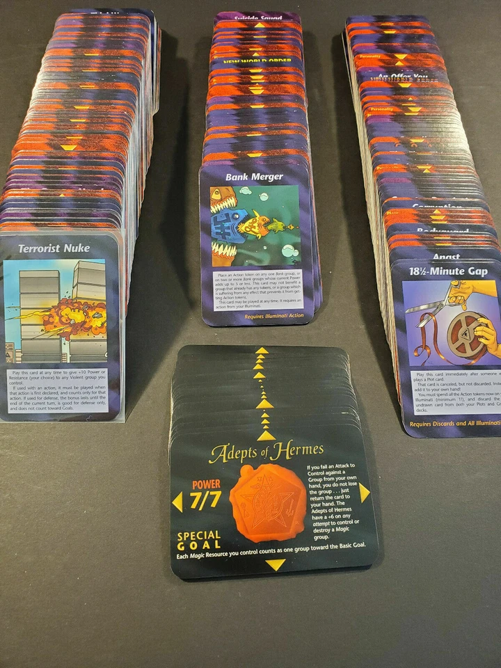 Illuminati Karten New World Order Unlimited Set Komplett 409 Karten Exc - NM - Bild 1 von 1