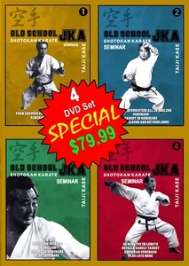 TAIJI KASE (Vol-1, 2, 3, & 4 (4DVD Set)) Old School Shotokan JKA Seminars - Picture 1 of 1