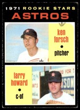 1971 TOPPS ASTROS ROOKIES - KEN FORSCH/LARRY HOWARD HOUSTON ASTROS #102
