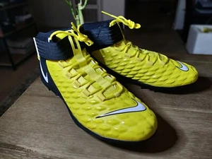 NUEVOS botines de fútbol americano para hombre Nike talla 17 AH4000-701 Force Savage Pro 2 TD amarillos - Imagen 1 de 8