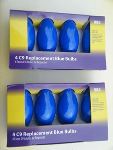 C-9 Xmas Replacement Bulbs "Blue" Light Keeper Pro 8 bulbs - Picture 1 of 1