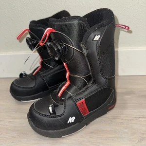 Botas de Snowboard K2 Mini Turbo Juveniles EE. UU. TALLA 11 Negras Rojas Iluminadas Snowboard - Imagen 1 de 24