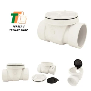 73009 Rückstauventil mit 4 Zoll PVC, weiß - Bild 1 von 7