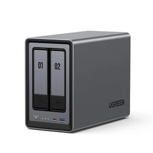 Network Attached Storage 2-Bay NAS Intel N100 8GB RAM 2.5GbE M.2 NVMe Diskless - Afbeelding 1 van 9