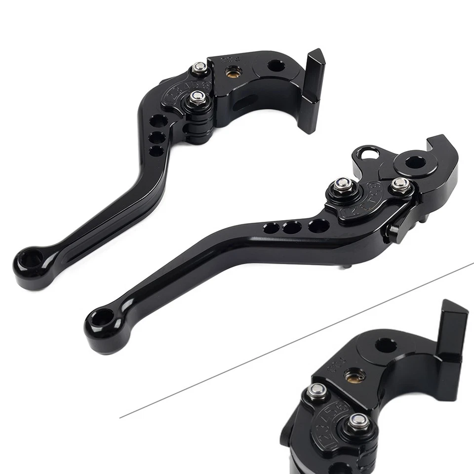 1 par de palancas de embrague de freno para Honda 2004-2007 CBR1000RR (H-33/F-33) negro Foto 1 de 1