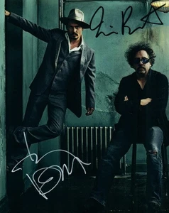 Johnny Depp Tim Burton signed 8x10 Pic autographed Pic beautiful photo w/ COA - Picture 1 of 1