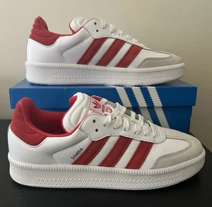 Tenis Adidas Samba XLG JI3189 blanco nube/rojo universitario para hombre talla 11 nuevos en caja - Imagen 1 de 14