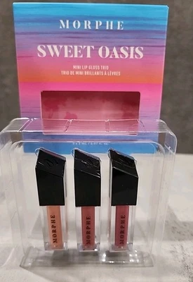 Morphe Sweet Oasis Mini Lip Gloss Trio in Shades Tipsy, Shimmy & Groupie - Image 1 of 4