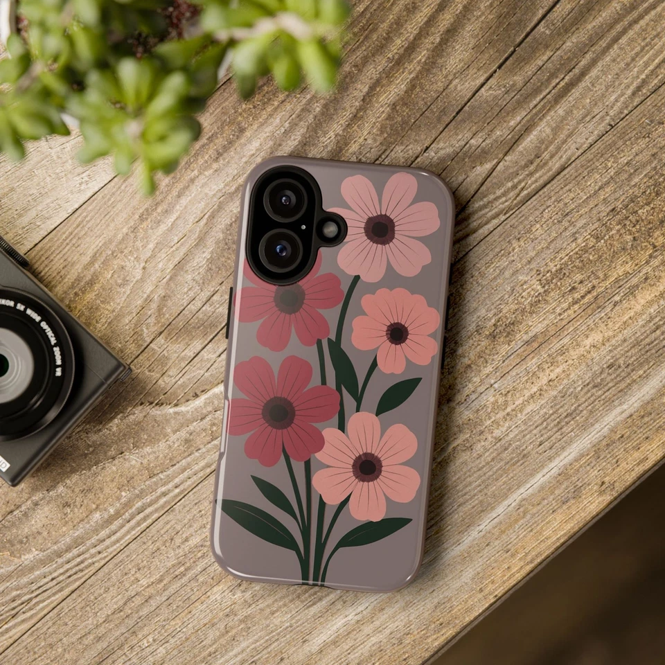 Floral Phone Case, Tough Cases for Protection, Trendy Floral Design - Image 1 of 1