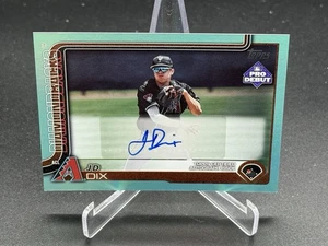 2025 Topps Pro Debut JD Dix /75 aqua foil auto autograph - Picture 1 of 2
