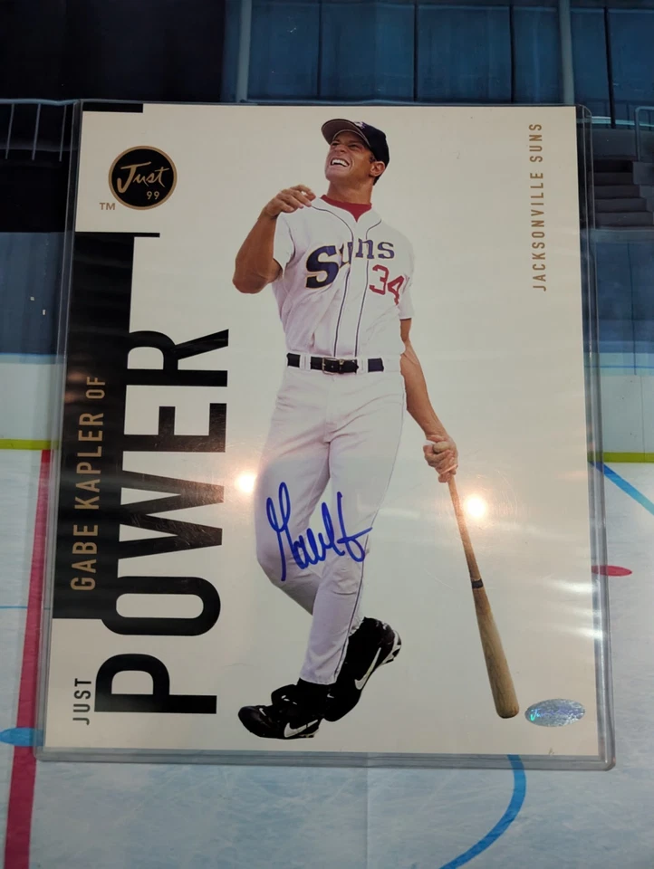 MiLB AAA Jacksonville Suns Gabe Kapler Signed Authenticated 8x10 Baseball Photo - Image 1 of 4