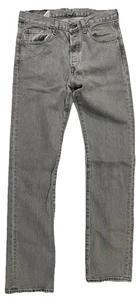 Levi’s 501 Jeans Mens 28x32 Gray Button Fly Straight Leg Preowned - Picture 1 of 8