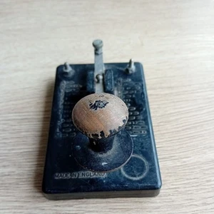 Vintage kolekcjonerski kod Morse'a / klucz telegraficzny / komunikacja - Zdjęcie 1 z 4