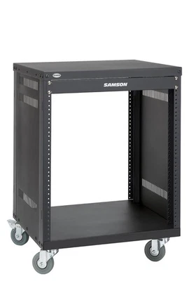 Hochbelastbares 19"-Universalgeräte-Rack von Samson mit 12 HE und 4 Lenkrollen - Bild 1 von 2