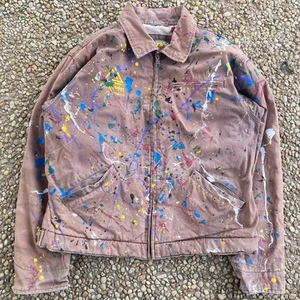 Vintage Cabelas Carhartt Detroit Style Jacket Mens Size XL Paint distressed 90s - Picture 1 of 8
