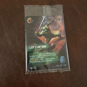 Universus Pre-Release PROMO Leo's Katana NM TMNT01 187/186 - Picture 1 of 2