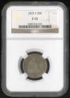 US Coin 1875-S Twenty Cent Piece NGC F15 Scarce NO RESERVE!