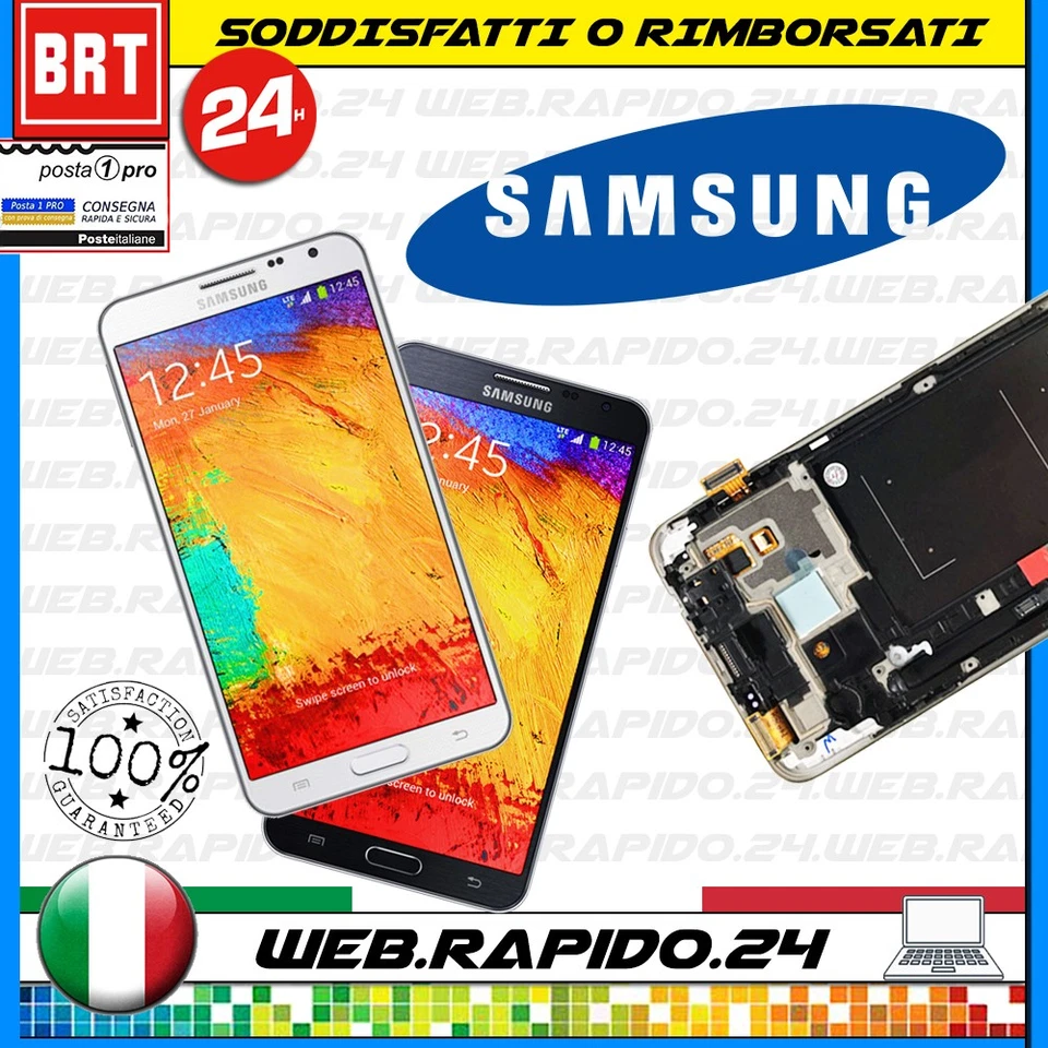 DISPLAY LCD+TOUCH SCREEN+FRAME OLED SAMSUNG GALAXY NOTE 3 NEO SM-N7505 SCHERMO - Immagine 1 di 1
