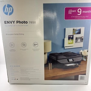 Neu HP ENVY Photo 7858 All-in-One Drucker, Scannen, Kopieren & Faxen, mobiles Drucken - Bild 1 von 9